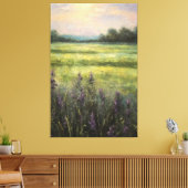  Lavendelvelden Olieverfschilderij op doek Canvas Afdruk (Insitu (Woonkamer))