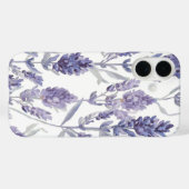 Lavendelvelden | Paarse Waterverf Bloem Patroon Case-Mate iPhone Case (Achterkant (horizontaal))