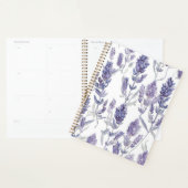 Lavendelvelden | Paarse Waterverf Bloempatroon Planner (Display)