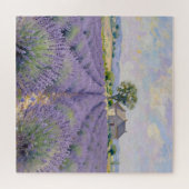 Lavendelvelden Provence Cottage Impressionist Legpuzzel (Horizontaal)