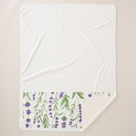 LAVENDELVELDEN SHERPA DEKEN