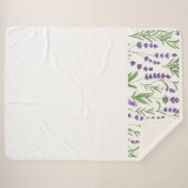 LAVENDELVELDEN SHERPA DEKEN (Voorkant (horizontaal))