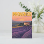 Lavendelvelden van de Provence Briefkaart (Staand voorkant)