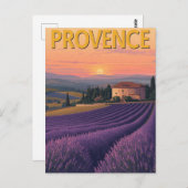 Lavendelvelden van de Provence Briefkaart (Voorkant / Achterkant)