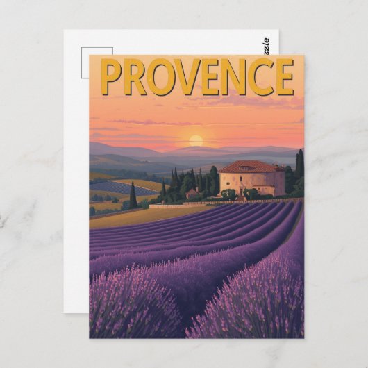 Lavendelvelden van de Provence Briefkaart (Voorkant / Achterkant)