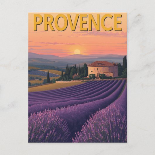 Lavendelvelden van de Provence Briefkaart (Voorkant)