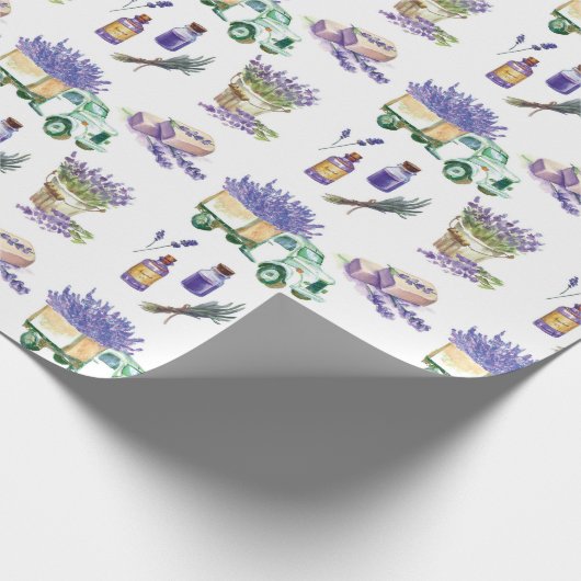  Lavendelvelden van de Provence Cadeaupapier (Hoek)