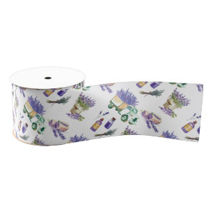 Lavendelvelden van de Provence Grosgrain Lint
