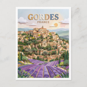 Lavendelvelden van Gordes Frankrijk Briefkaart