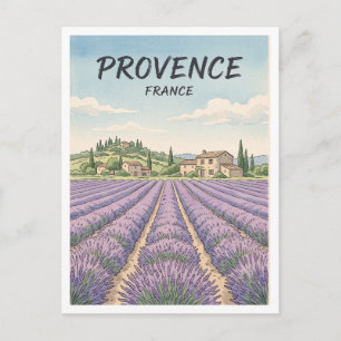 Lavendelvelden van Provence Valensole Frankrijk Briefkaart