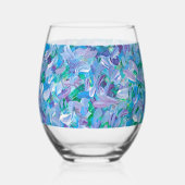 lavendelveren wijnglas zonder voet (Achterkant)