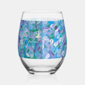 lavendelveren wijnglas zonder voet (Rechts)