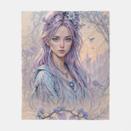 lavendelverrukking fleece deken