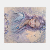 lavendelverrukking fleece deken (Voorkant (Horizontaal))