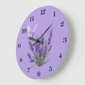 Lavendelvlinder wandklok (Hoek)