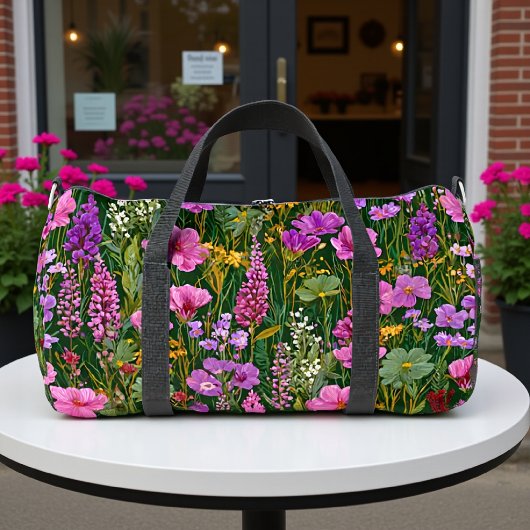 Lavendelweide Botanische Print Plunjezak