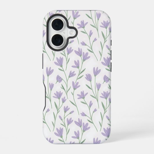 Lavendelweide Fluistering | Zachte Pastel Wilde Bl iPhone 16 Hoesje (Achterkant)