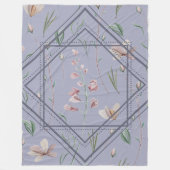 lavendelweide-Lijst Fleece Deken (Voorkant)