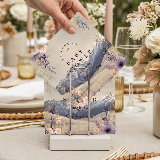 Lavendelweide Pieken Baby Shower Servet
