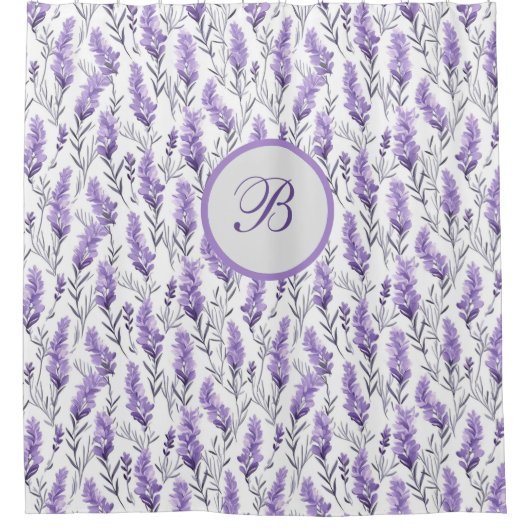 Lavendelweiden Douchegordijn (Voorkant)