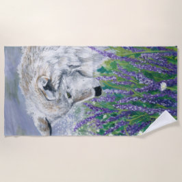 Lavendelwolf Strandlaken