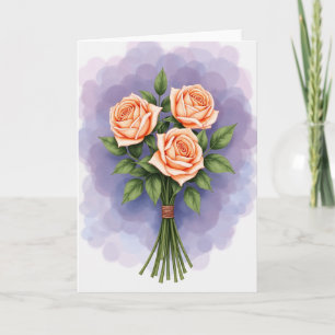 Lavendelwolk Bloemenkaart Kaart