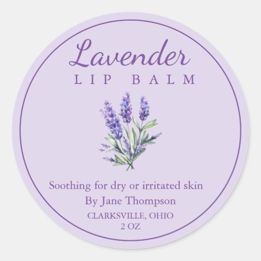 Lavendelzalf/balsem Etiket (Voorkant)