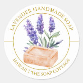 Lavendelzeep etiket (Voorkant)