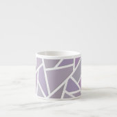 Lavendemozaïekpatroon Espresso Kop (Voorkant)