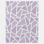 Lavendemozaïekpatroon Fleece Deken (Voorkant)