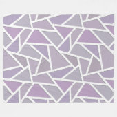 Lavendemozaïekpatroon Fleece Deken (Voorkant (Horizontaal))