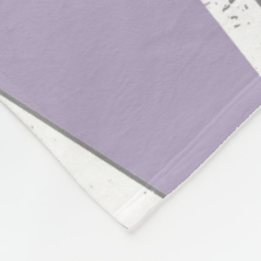 Lavendemozaïekpatroon Fleece Deken (Hoek)