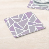Lavendemozaïekpatroon Kartonnen Onderzetters (Schuin)