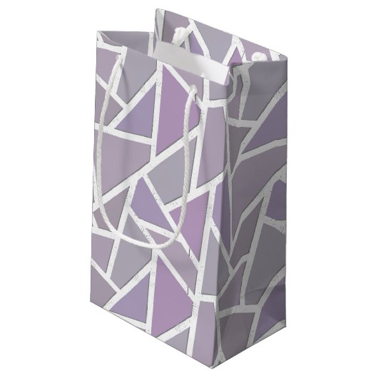 Lavendemozaïekpatroon Klein Cadeauzakje (Achterkant Gekanteld)