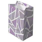 Lavendemozaïekpatroon Medium Cadeauzakje (Voorkant Gekanteld)