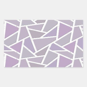 Lavendemozaïekpatroon Rechthoekige Sticker