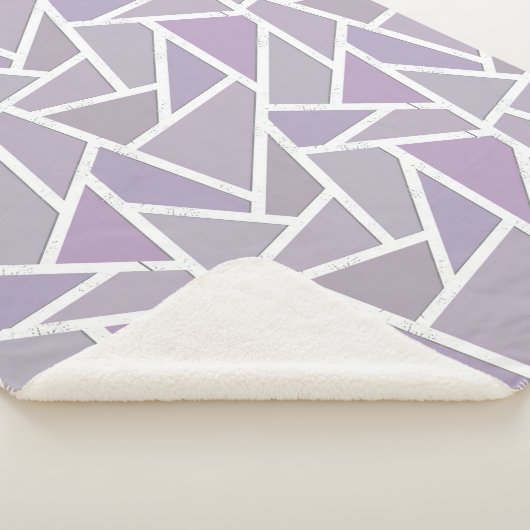 Lavendemozaïekpatroon Sherpa Deken (3/4)