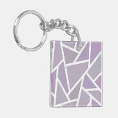 Lavendemozaïekpatroon Sleutelhanger (Voorkant Links)