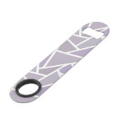 Lavendemozaïekpatroon Speed Flessenopener (Voorkant Gekanteld)