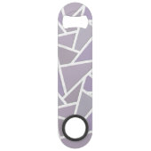 Lavendemozaïekpatroon Speed Flessenopener (Achterkant)