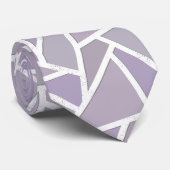 Lavendemozaïekpatroon Stropdas (Opgerold)