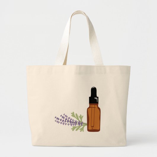 Lavendeolie Grote Tote Bag (Voorkant)