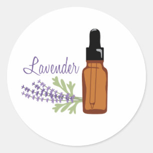 Lavendeolie Ronde Sticker