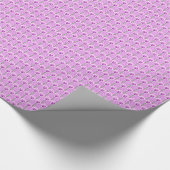 Lavendepansies - patroon met omhulling cadeaupapier (Hoek)