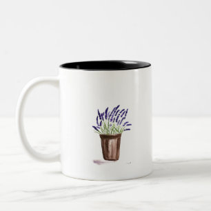 Lavendepotbloem Tweekleurige Koffiemok