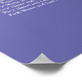 Lavender 10 Poster Tafel Wedding Seating Chart (Hoek)