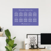 Lavender 10 Poster Tafel Wedding Seating Chart (Thuiskantoor)