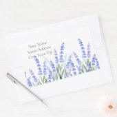 Lavender 2-labels rechthoekige sticker (Envelop)