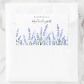 Lavender 2-labels rechthoekige sticker (Tas)