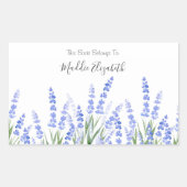 Lavender 2-labels rechthoekige sticker (Voorkant)